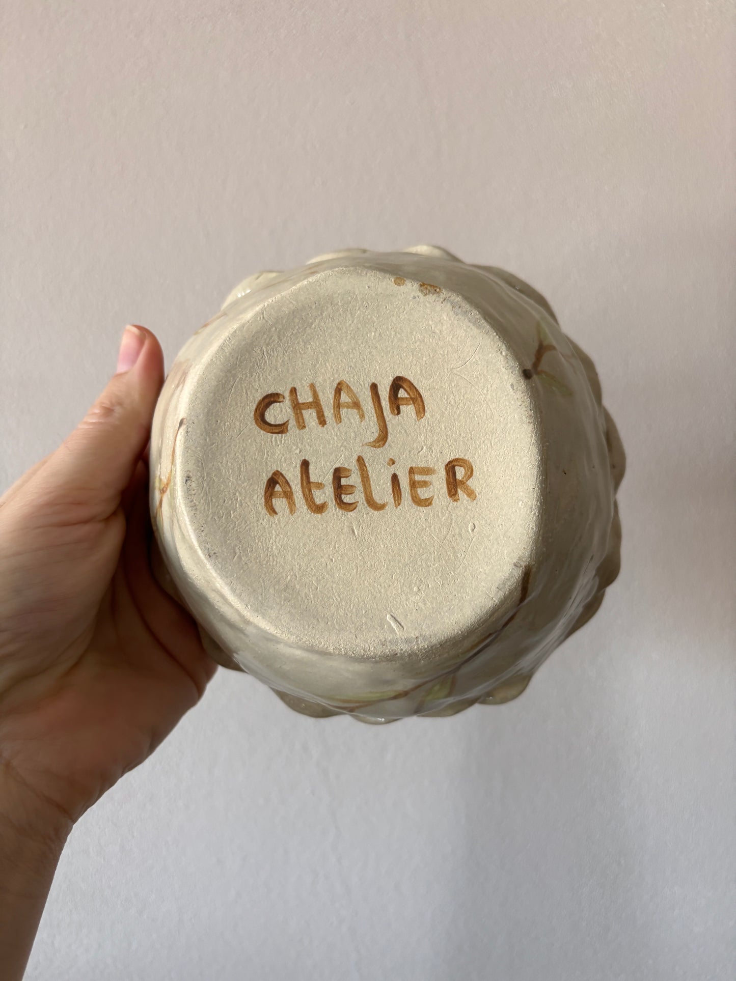Chaja schaaltje met gevlochten rand